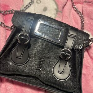 Dr Martens Piercing Purse Black Leather Women's Bag